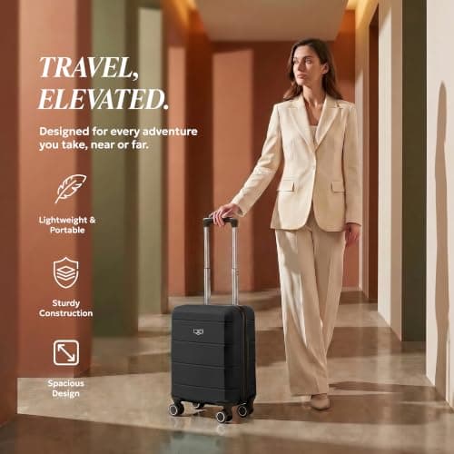 Lugg Jetset 3-Piece Travel Set – Ryanair 40x25x20 cm Hard Shell Cabin Bag with Detachable Wheels, Duffel Bag and Toiletry Bag for Lightweight Airline Hand Luggage Travel — view 6