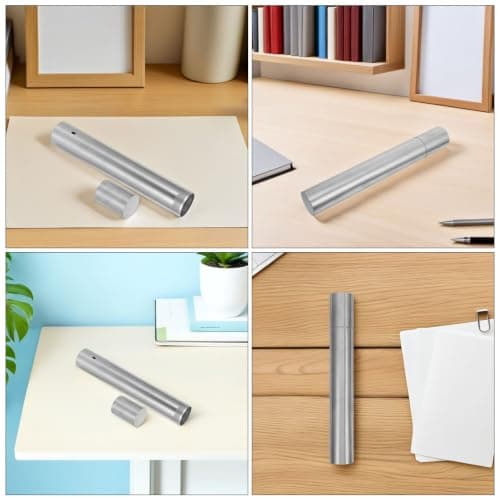 COOLHIYA 2pcs Certificate Holder Document Tube Stainless Steel for Travel — view 3
