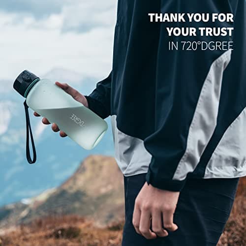 720°DGREE Water Bottle 1.5l “uberBottle“ softTouch +Sieve - BPA-Free, Leakproof, Reusable Drinking Bottle - XL Sports Bottle for all Day Hydration, Gym, Fitness, Office, University, Hiking, Travel — view 4