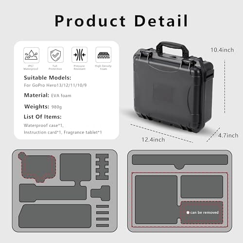 Carrying Case Organizer For Gopro Hero 13/12/11/10 Lit Hero 4K Accessories — view 5