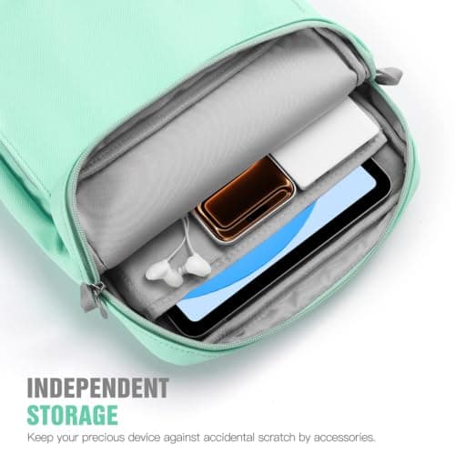 TiMOVO 9-11" Tablet Sleeve Bag Carrying Case with Strap, Mint Green — view 6