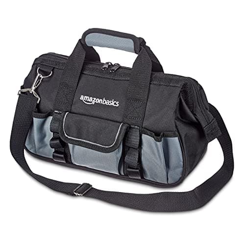 Amazon Basics Tool Bag, 30.5 cm, Grey,silver