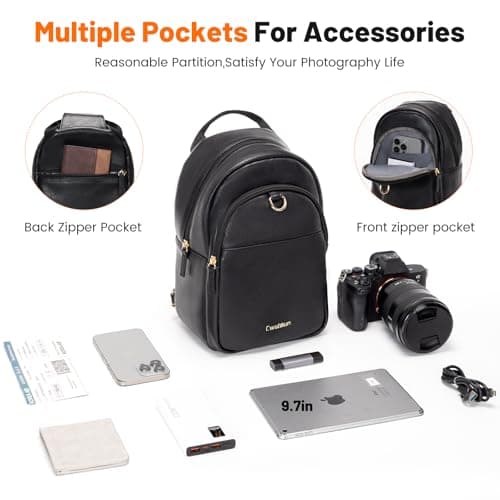 Cwatcun Large Camera Sling Bags for Photographers, Waterproof Camera Case — view 3