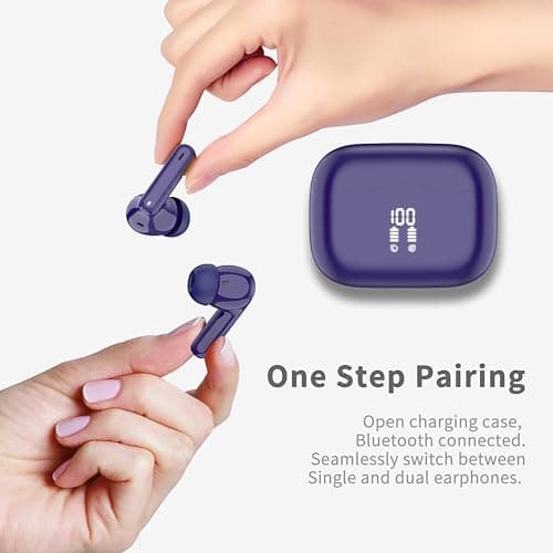 Wireless Earbuds Bluetooth 5.4 with HiFi Stereo Bass, 40H In‑Ear Earphones — view 2