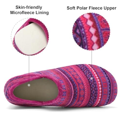 XIHALOOK Slippers for Women Men Cozy House Shoes Slip on Indoor Barefoot — view 4