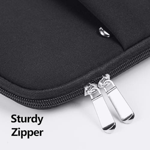 BAAGOAZ 11-13 Inch Laptop Sleeve MacBook Case Bag with Front Pocket, Black — view 5