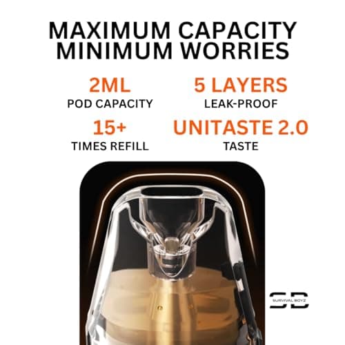 Oxva NeXLIM Vape Kit [Coral Orange] - No Nicotine — view 5