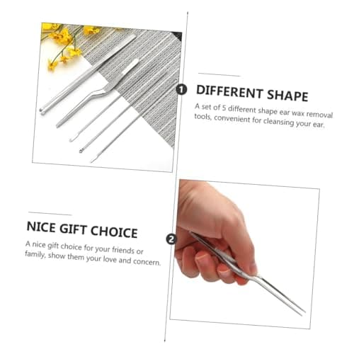 5 Piece Stainless Steel Ear Spoon Set for Adult Ear Cleaning — view 5