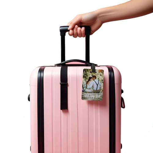 Personalised Passport Cover Holder and Custom Photo Luggage Tag Any Logo | Picture | Image Travel Holidays Wallet. — view 5