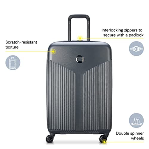 DELSEY PARIS Comete 3.0 Hardside Expandable Luggage with Spinner Wheels, Lavender, Carry-on 20 Inch, Comete 3.0 Hardside Expandable Luggage with Spinner Wheels — view 2