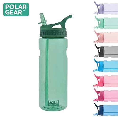 Polar Gear Aqua Grip Water Bottle – BPA-Free Reusable Water Bottles With Straw – 650ml Sports Water Bottle Perfect for Gym, Cycling & Work — view 5