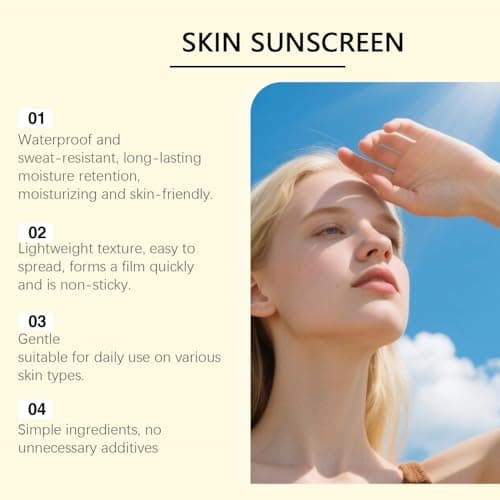 Natural Sunscreen SPF 25, Organic Moisturising Sun Cream for Face & Body, Water-Resistant Lightweight Protection, Travel Size Daily Skincare for Sensitive Skin, Suitable for Women & Men (2pc) — view 3