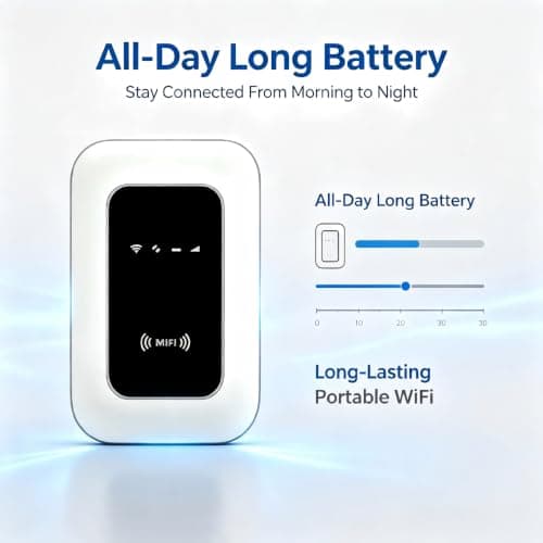 Unlocked 4G/5G WiFi6 Portable MIFI Hotspot,350Mbps Pocket WiFi,Supports Up to 15 Devices,Long Battery for Travel,Camping & Business Trips,Wireless Mobile Modem Router — view 6