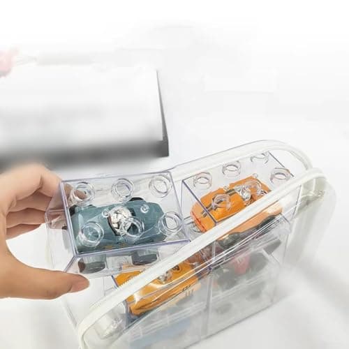 HomeVortex Hard Shell Zipper Case Transparent Storage Bag for Hard Drive Electronics - PVC Travel Pouch with Mesh Pocket 20x12x5cm(25 * 20 * 6cm-Medium) — view 3