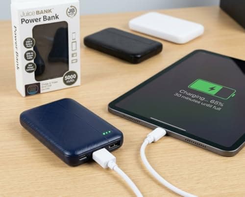 Navy Venture Hut 5000MAH POWER BANK WITH USB & TYPE C — view 3