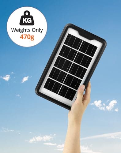 QWORK® Small Solar Panel Charger Portable USB Solar Panel, 6V 3.5W 600mA, for Camping Hiking Outdoor Activities — view 3