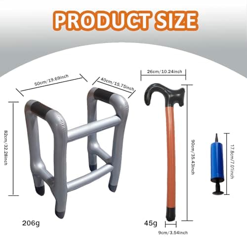 Inflatable Zimmer Frame Frame Walking Sticks + Inflatable Walking Stick — view 2