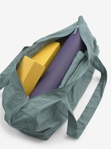 Yogamatters Organic Cotton Carry All Yoga Kit Bag | Suitable for Yoga, Pilates, Gym and Fitness (Mineral) — view 2