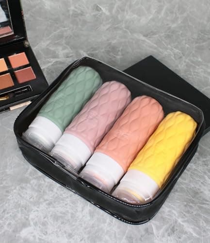 100ml Silicone Travel Bottles for Toiletries for Shampoo and Conditioner — view 5