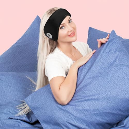 2pcs Soundproof Sleeping Earmuffs Ear Warmer Sleeping Eye Mask Headband Adjustable Noise Cancelling Makeup Headwear — view 5