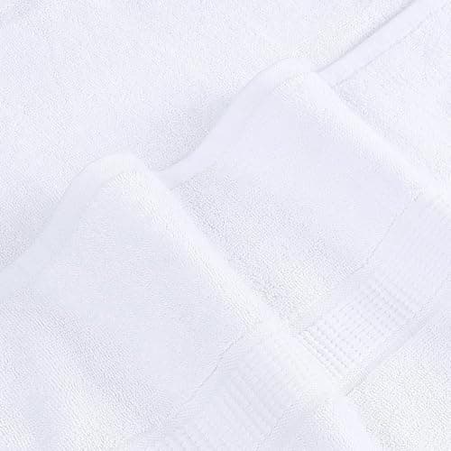 Utopia Towels Premium Bath Sheet, 90 x 180 cm, White, 2 Pack 100% Cotton — view 6