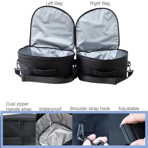 MKTOLHUS Frunk Cooler Organizer 2-Pack with Insulated 600D Oxford Fabric and Zippered Lid for Tesla Model 3 2020-2026, Front Trunk Storage Bags for Picnics Road Trips — view 2