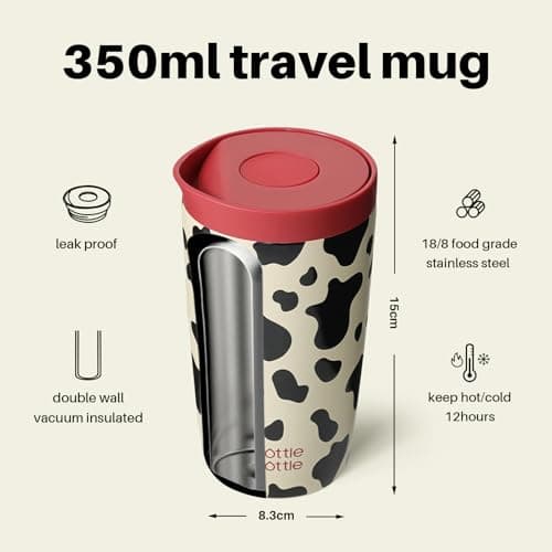 BOTTLE BOTTLE Travel Mug (Cow, 350, Milliliters) — view 3