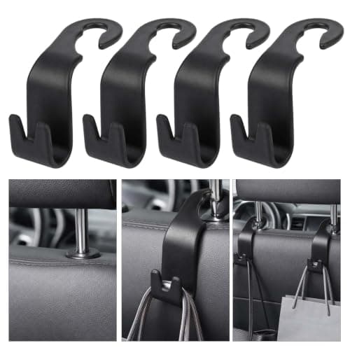 2Pcs Vehicle Mounted Gap Fillers with 4 Headrest Hooks, 2 Umbrella Hooks — view 5
