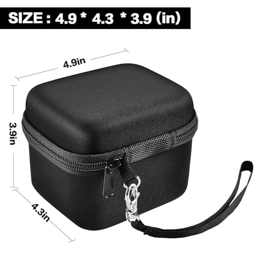 ANKHOH Case Compatible with Skull Shaver Electric Pitbull Pro Razor, Hard Travel Rotary Men Head Shavers Beard Trimmer Storage Bag with Zipper Mesh Pocket for Mustache Grooming Kit (Only Box) (Black) — view 6