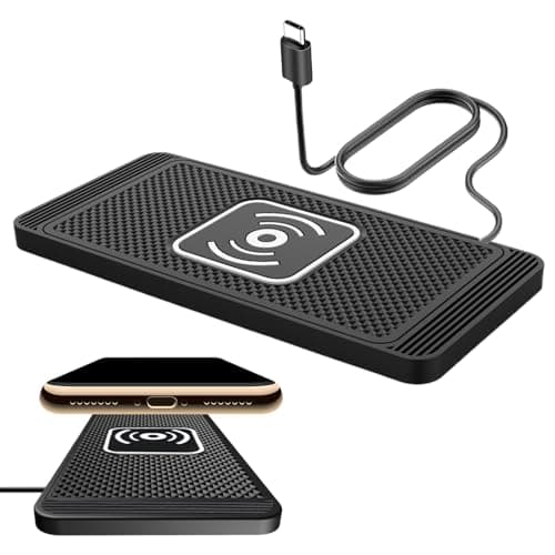 Wireless Charger for Car - Silicone 15.7x78.5x0.7cm Quick Charge | Auto Phone Charging Pad with Travel Non-Slip Design, Center Console, Docking Station for — view 6