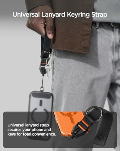 Spigen Universal Phone Lanyard Strap with Keyring Quick Release Connector — view 2