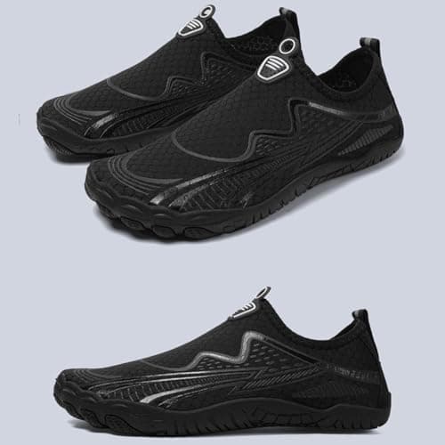 Lightweight Water Shoes for Hiking Walking Beach Outdoor Water Sports Adventure for Wo Quick Dry Non Slip Comfort Fit Black — view 6