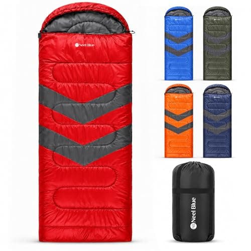 Trimming Shop 4 Season Waterproof Backpacking Sleeping Bag 6ft - Red