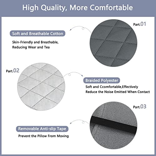 TEIVUL Camping Pillow, Inflatable Travel Pillow with Removable Pillowcase, Ergonomic Blow Up Pillows for Adults & Kids with Neck & Lumbar Support — view 5