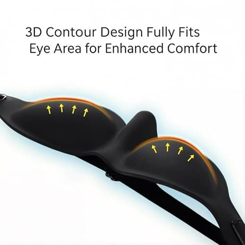 Cosycare Hydrating Sleep Mask for Dry Eyes, 3D Silicone Eye Mask with Moisture Seal Technology to Relieve Dryness, 100% Blackout for Night & Travel, Adjustable Moisture Chamber Sleep Masks — view 2