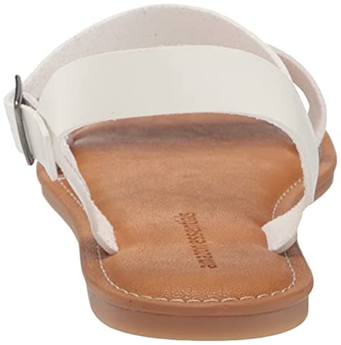 Amazon Essentials Women's Two Strap Buckle Sandal, White, 5.5 UK — view 3