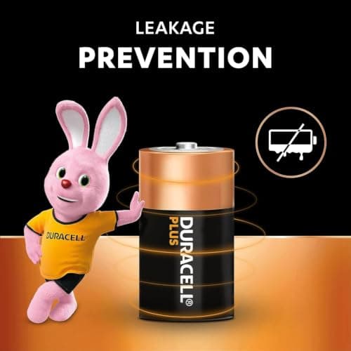 Duracell Plus D Batteries (6 Pack) - Alkaline 1.5V - 100% Life Guaranteed - Reliability For Everyday Devices - 0% Plastic Packaging - 10 Year Storage - LR20 MN1300 — view 5