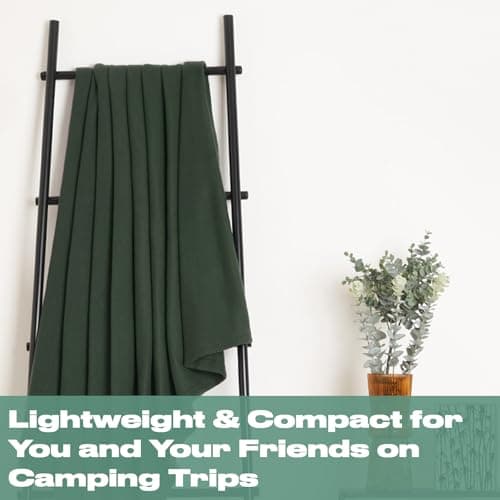 Dreamscene Polar Fleece Blanket for Bed, Super Soft Warm Cosy Plain Forest Green Throw Over Sofa Lightweight Fluffy Small Blanket Throw Single Bedspread, 120 x 150cm — view 5