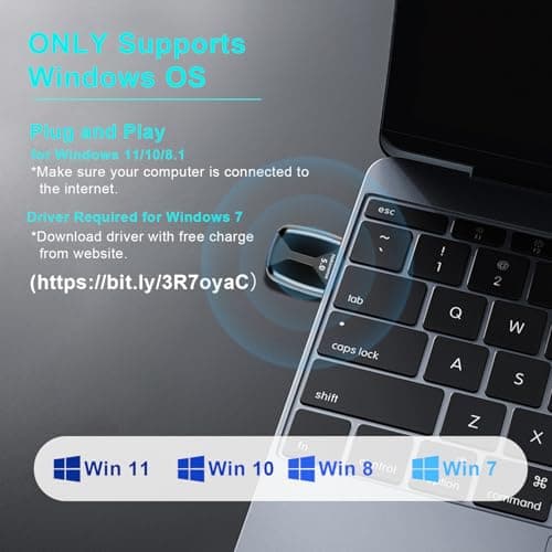 Hakimonoe Upgraded Bluetooth 5.4 Adapter Receiver for PC Laptop — view 3