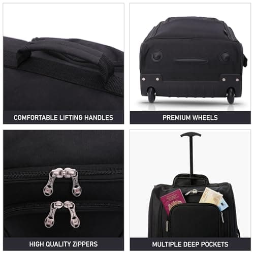 5 Cities 55cm 2-Wheel Lightweight Cabin Suitcase, Carry On Hand Luggage — view 6