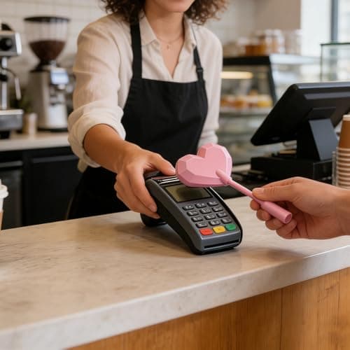 Credit Card Wand,3D Printed Magic Credit Card Wand - Star-Shaped Tap to Pay Contactless Payment Wand with Hidden Card Slot, Easy Checkout Accessory for Daily Errands Dining Travel (Red) — view 4