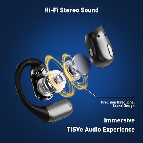 Velvora AI Translation Earbuds – Real-Time Translator Earbuds with 144 Languages, Wireless Translation Headphones for Travel & Business, Smart Translation Device for iOS & Android (Black) (black) — view 6