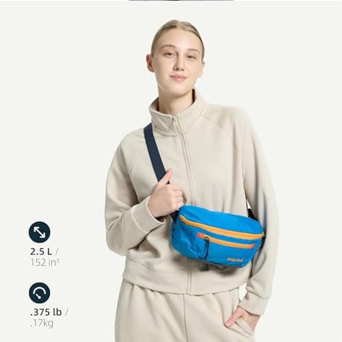 Ultralight Travel Bum Bag 2.5L, Large Water Resistant Waist Pack for Men & Women — view 3