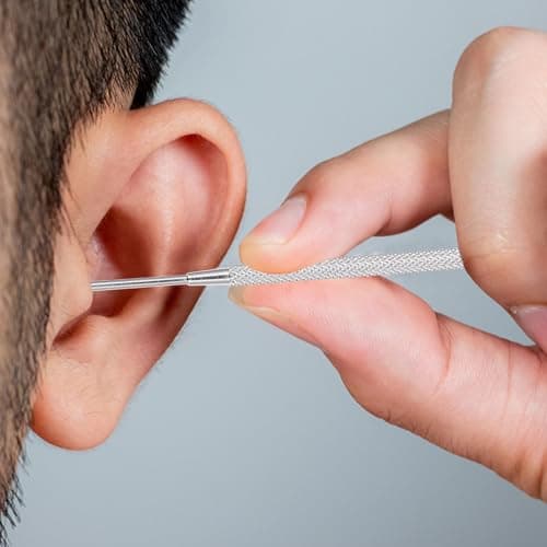 CIMAXIC Ear Picks Kit and Travel for Daily Family Use for Daily Family Use and Travel Stainless Steel with 6 Portable Round Earwax Removal Tools Comfortable Massage Ear Canal Cleaning — view 5