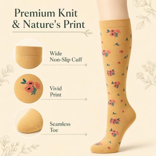 LEOSTEP Compression Socks 6 Pairs for Women Men, 20-30mmHg Support — view 4