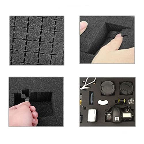 XRPOUXMTE Tool Box, Safety Instrument Kit Plastic Storage Kit Equipment Kit Outdoor Travel Case with Foam Inside — view 4