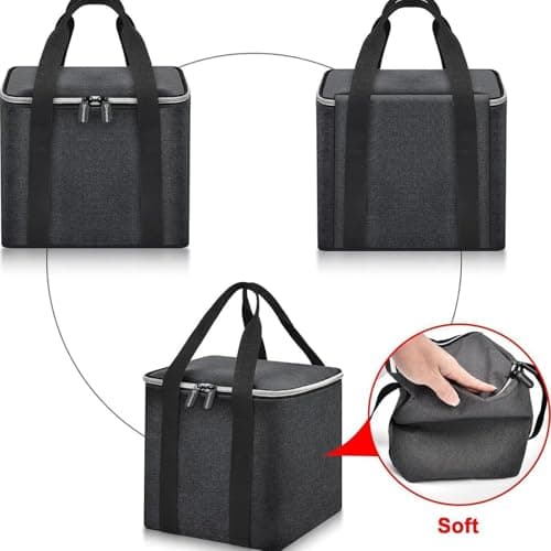 Cryfokt Compact Blender Storage Bag for Fit & Personal Blenders Travel Carry Case with Compartments for Cup Blade Lid Charger Oxford Cloth Tear Proof Splash Proof Lightweight Portable — view 3
