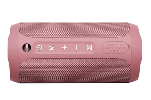 EDUPLINK Bluetooth Speaker, Portable Wireless Speakers, Waterproof IPX7 Speaker, TWS Pairing Stereo, Long Playtime for Home, Travel, Pink — view 2