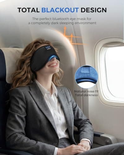 MUSICOZY Cooling Sleep Mask Headphones for Hot&Side Sleepers, 100% Blackout — view 3