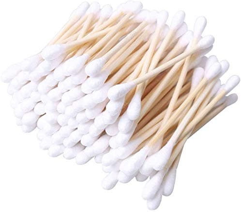 CS Beauty - 300 Eco Friendly Bamboo Earbuds Cotton Swabs - Plastic Free Baby Cotton Buds Biodegradable - Ear Buds for Makeup, Crafts, Cleaning, & Baby Hygiene, white — view 3
